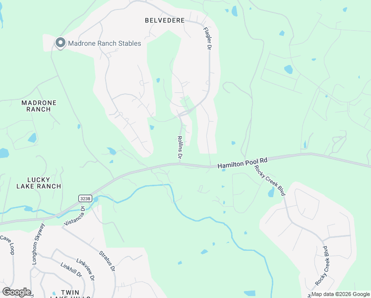 map of restaurants, bars, coffee shops, grocery stores, and more near 8701 Rollins Drive in Austin