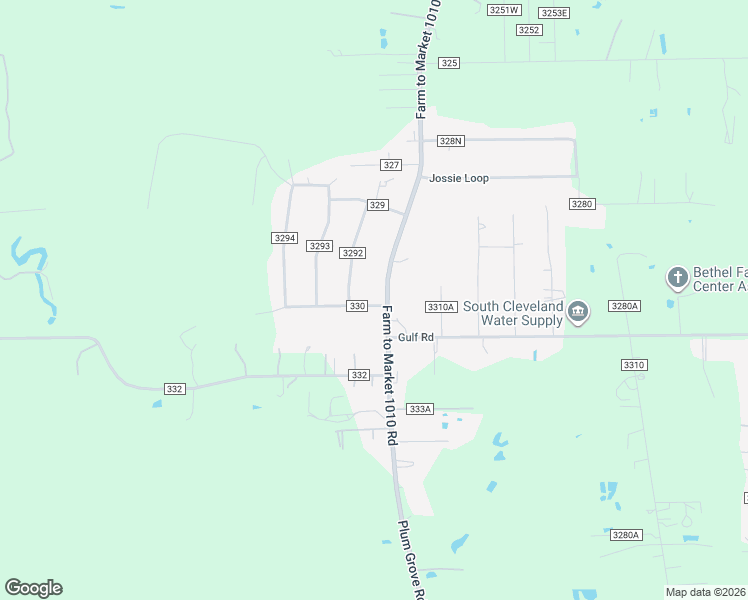 map of restaurants, bars, coffee shops, grocery stores, and more near 103 County Road 330 in Cleveland