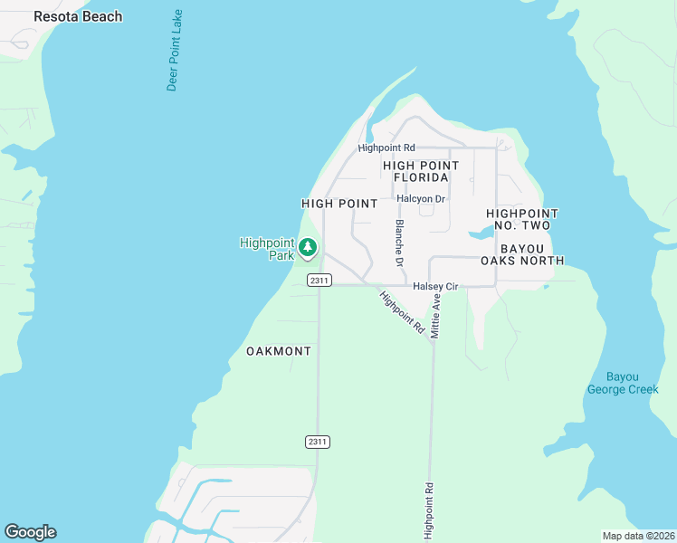 map of restaurants, bars, coffee shops, grocery stores, and more near 4800-4868 Halsey Circle in Panama City
