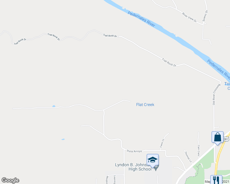 map of restaurants, bars, coffee shops, grocery stores, and more near 200 Lake On Flat Creek Drive West in Johnson City