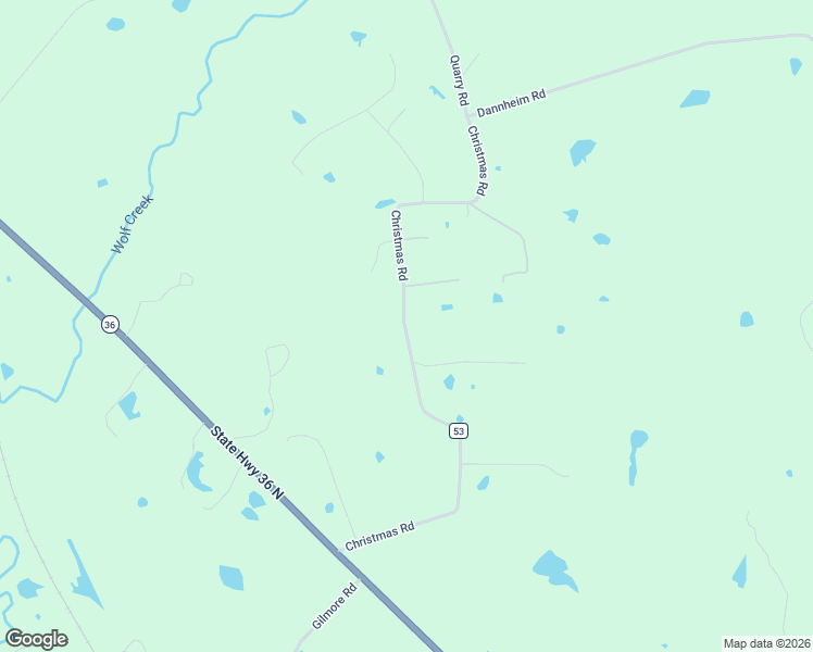 map of restaurants, bars, coffee shops, grocery stores, and more near 804 Christmas Road in Brenham