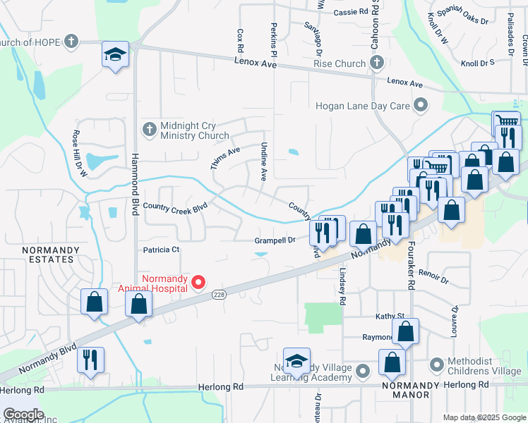 map of restaurants, bars, coffee shops, grocery stores, and more near 1562 Pointer Drive West in Jacksonville