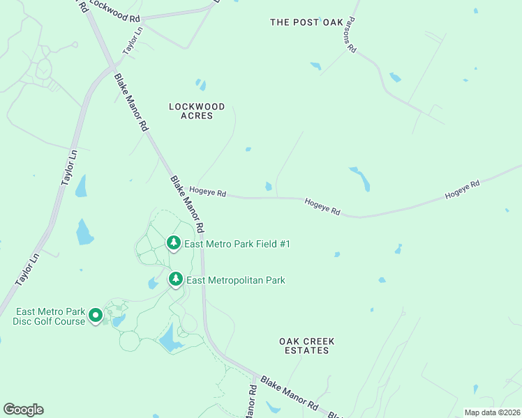 map of restaurants, bars, coffee shops, grocery stores, and more near 18901 Hogeye Road in Manor