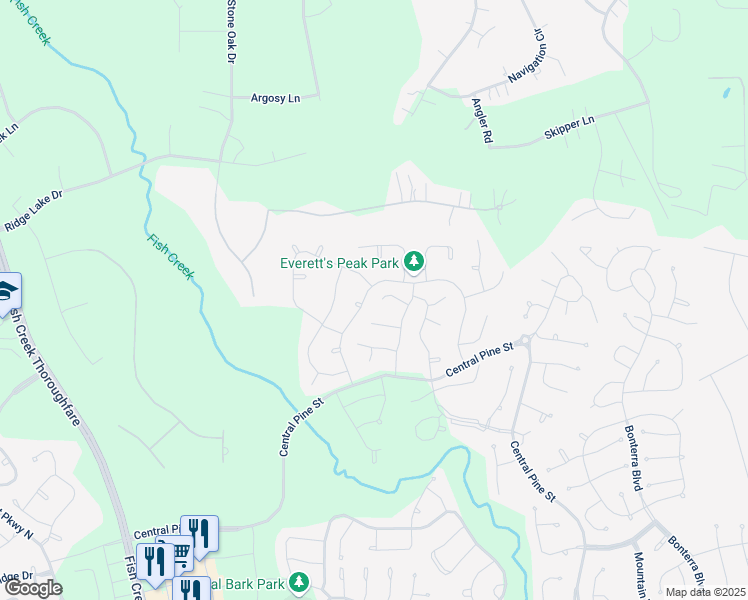 map of restaurants, bars, coffee shops, grocery stores, and more near 234 Promontory Court in Montgomery