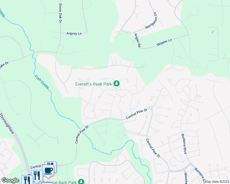 map of restaurants, bars, coffee shops, grocery stores, and more near 234 Promontory Ct in Montgomery