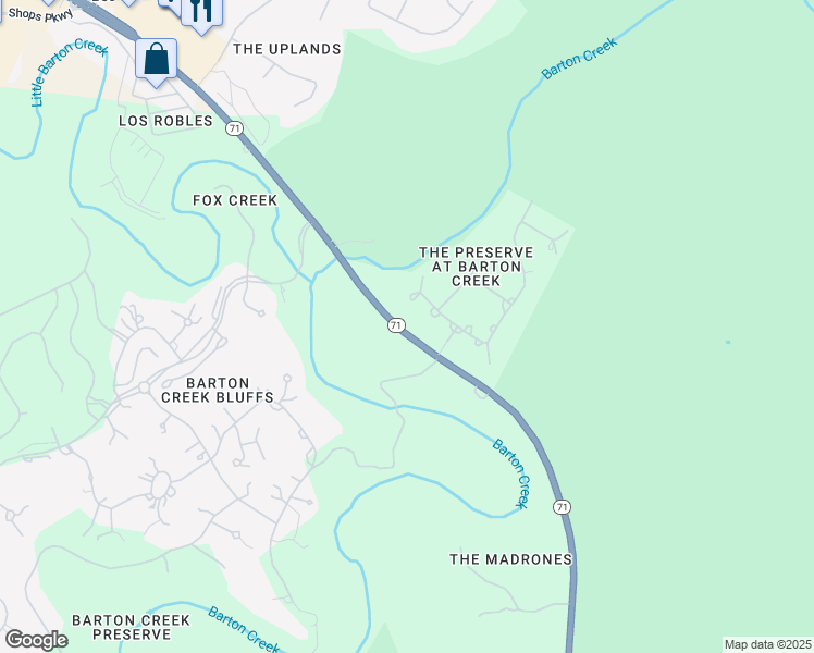 map of restaurants, bars, coffee shops, grocery stores, and more near 13117 Grazing Deer Trail in Austin