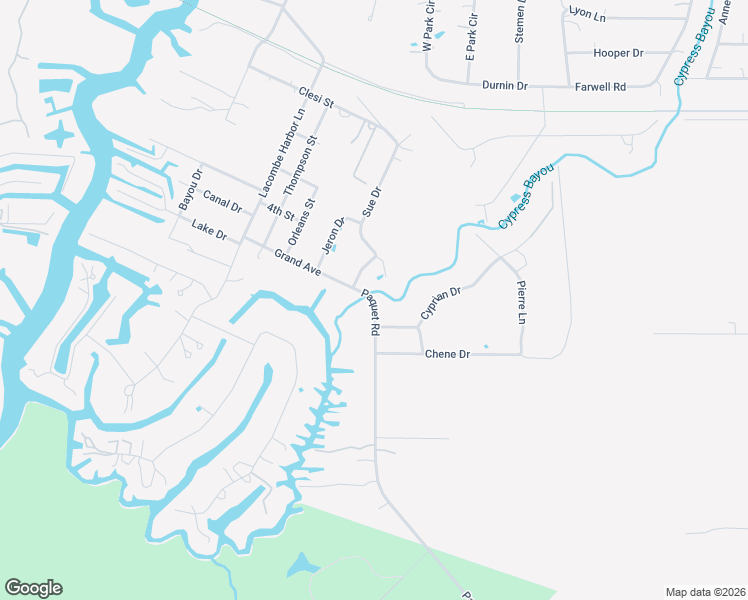 map of restaurants, bars, coffee shops, grocery stores, and more near 59444 Winn Drive in Lacombe