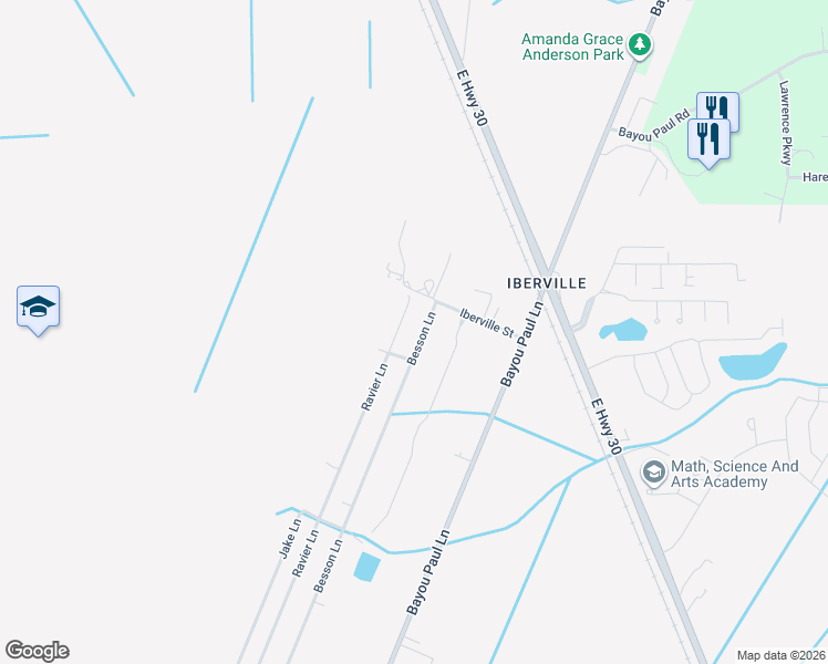 map of restaurants, bars, coffee shops, grocery stores, and more near 1380 Besson Lane in Sunshine