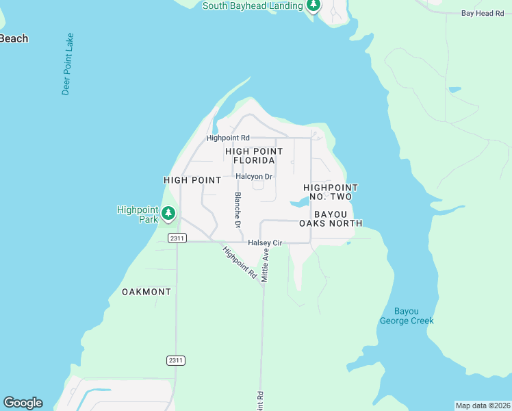 map of restaurants, bars, coffee shops, grocery stores, and more near 4900 Mittie Lane in Panama City