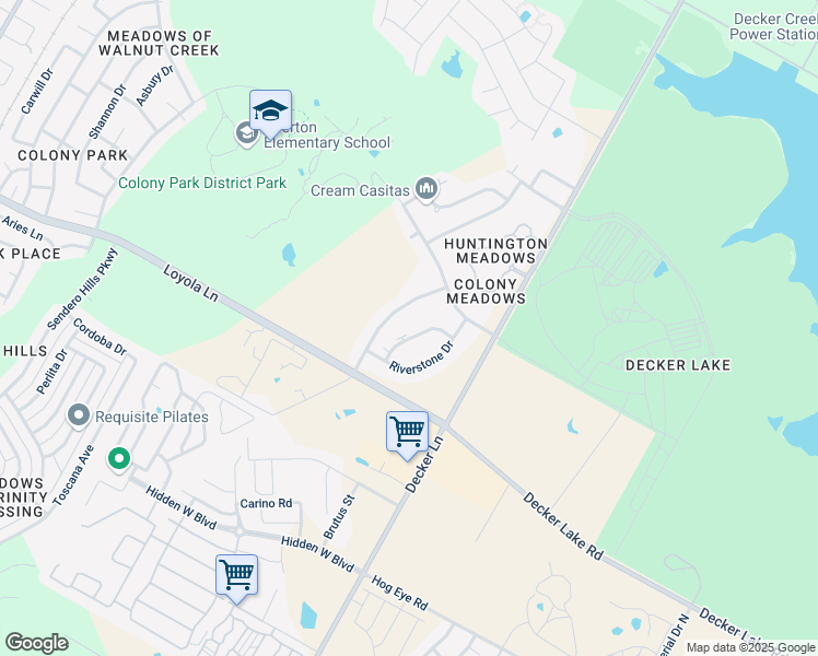 map of restaurants, bars, coffee shops, grocery stores, and more near 8403 Garcreek Circle in Austin
