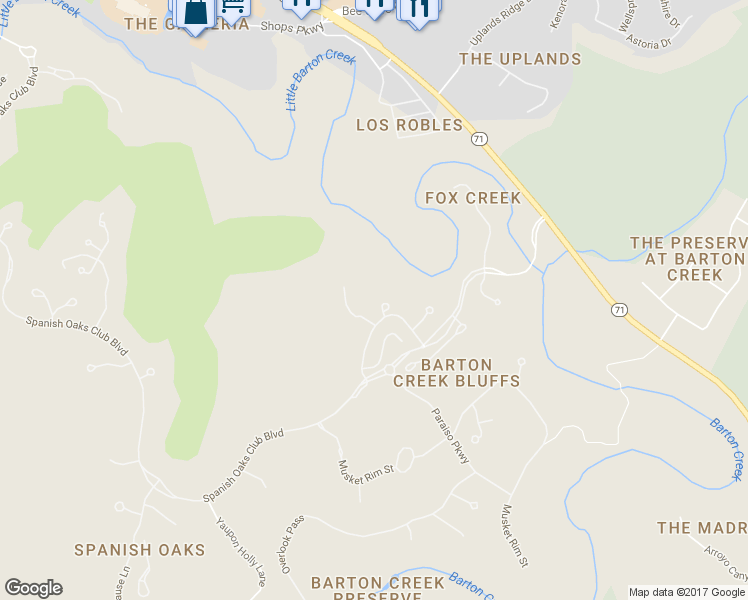 map of restaurants, bars, coffee shops, grocery stores, and more near 4704 Almirante Cove in Austin