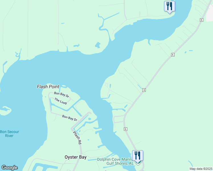map of restaurants, bars, coffee shops, grocery stores, and more near 16723 Arnold Lane in Gulf Shores