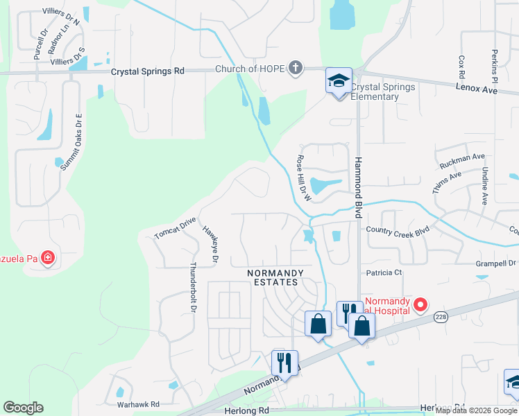 map of restaurants, bars, coffee shops, grocery stores, and more near 8920 Hawkeye Circle in Jacksonville