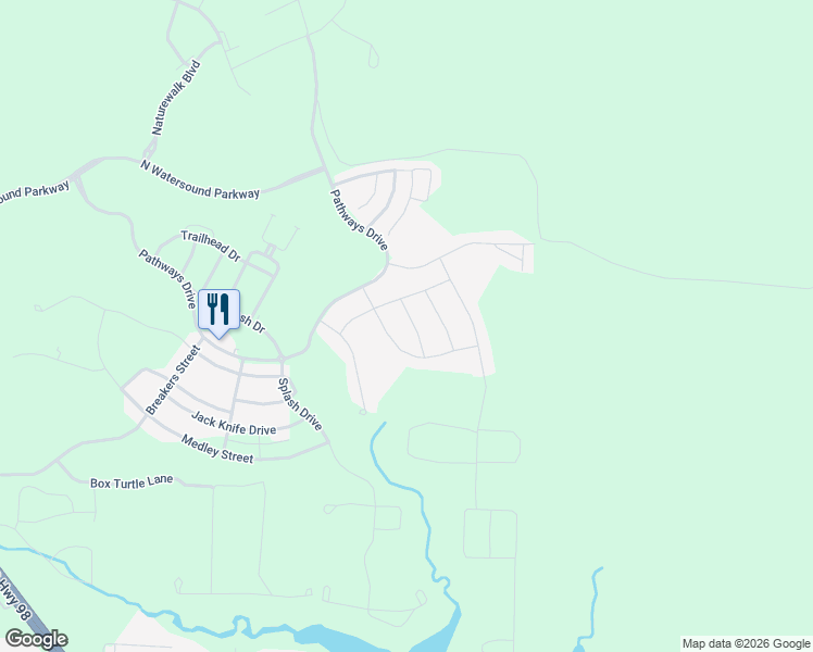 map of restaurants, bars, coffee shops, grocery stores, and more near 31 Sidecamp Road in Panama City Beach