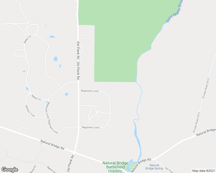 map of restaurants, bars, coffee shops, grocery stores, and more near 11504 Regiment Loop in Tallahassee