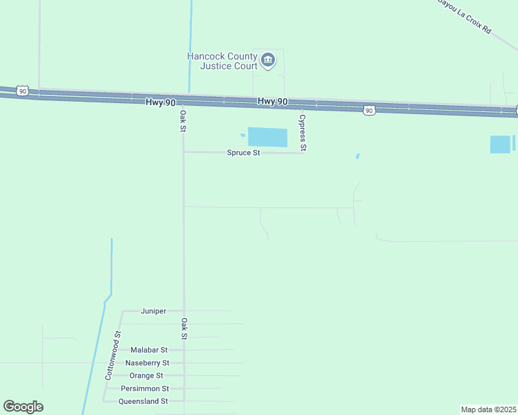 map of restaurants, bars, coffee shops, grocery stores, and more near 7458 Maple Street in Bay Saint Louis