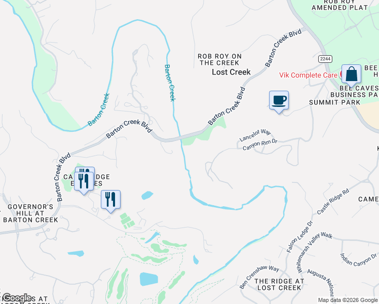 map of restaurants, bars, coffee shops, grocery stores, and more near in Lost Creek