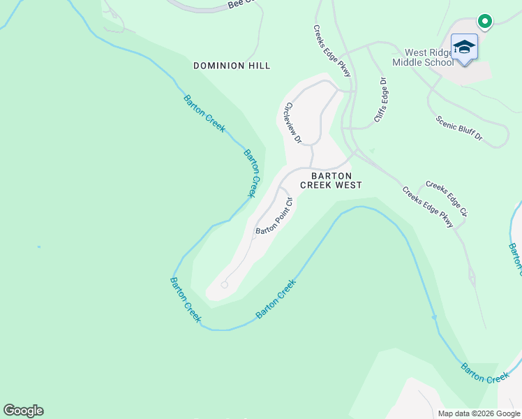 map of restaurants, bars, coffee shops, grocery stores, and more near 3106 Barton Point Drive in Austin