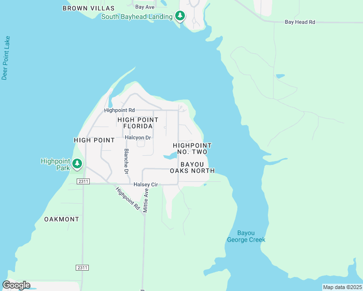 map of restaurants, bars, coffee shops, grocery stores, and more near 5104 Deep Bayou Drive in Panama City