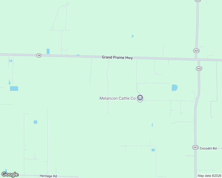 map of restaurants, bars, coffee shops, grocery stores, and more near 123 Hoosier Lane in Church Point