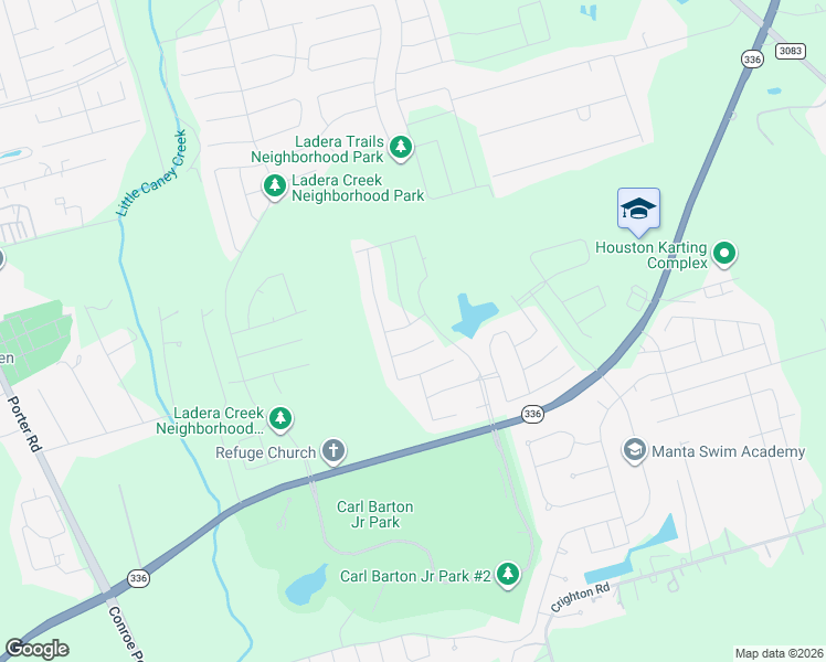 map of restaurants, bars, coffee shops, grocery stores, and more near 1908 Cypress Canyon Trail in Conroe