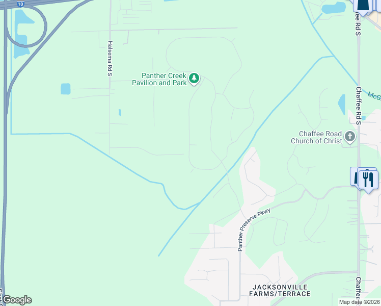 map of restaurants, bars, coffee shops, grocery stores, and more near 11903 Turkey Road in Jacksonville
