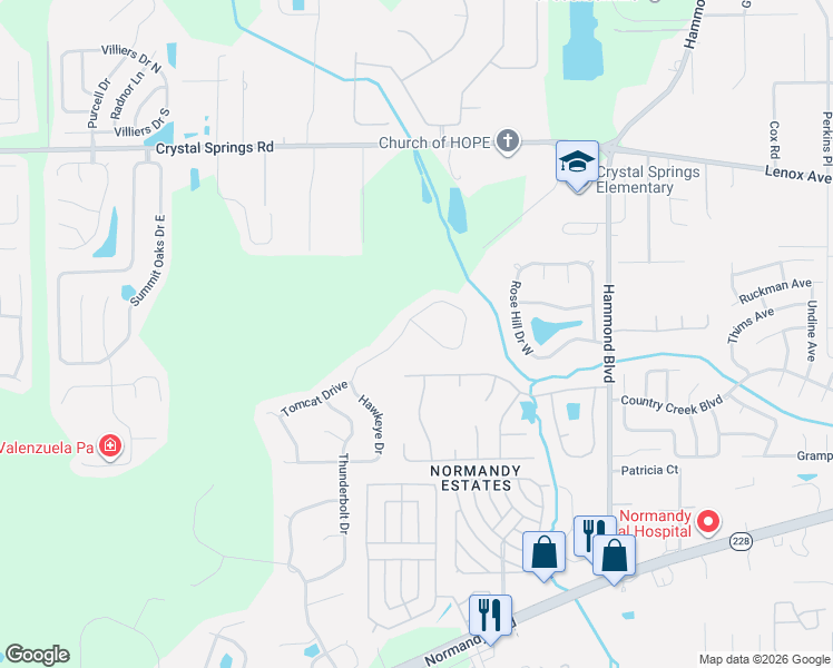 map of restaurants, bars, coffee shops, grocery stores, and more near 8884 Hawkeye Circle in Jacksonville