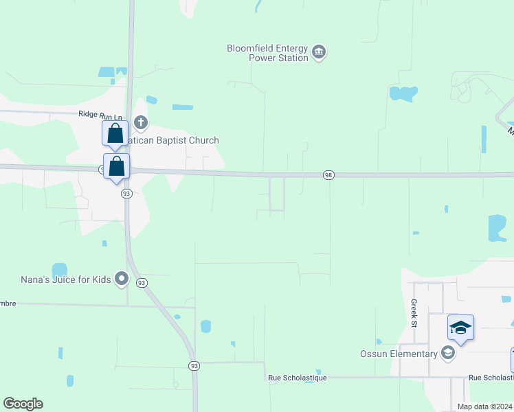 map of restaurants, bars, coffee shops, grocery stores, and more near 204 Arpent Street in Carencro