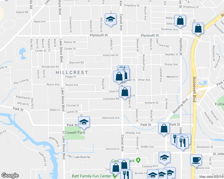 map of restaurants, bars, coffee shops, grocery stores, and more near 1369 Labelle Street in Jacksonville