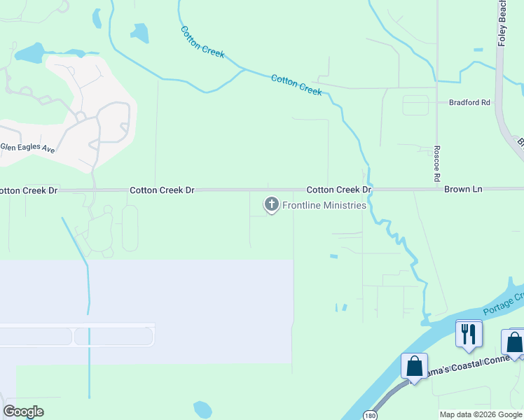 map of restaurants, bars, coffee shops, grocery stores, and more near 3675 Jordan Court in Gulf Shores