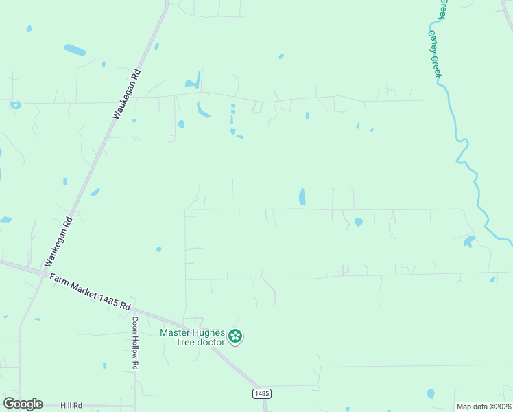 map of restaurants, bars, coffee shops, grocery stores, and more near 15334 Crowley Road in Conroe