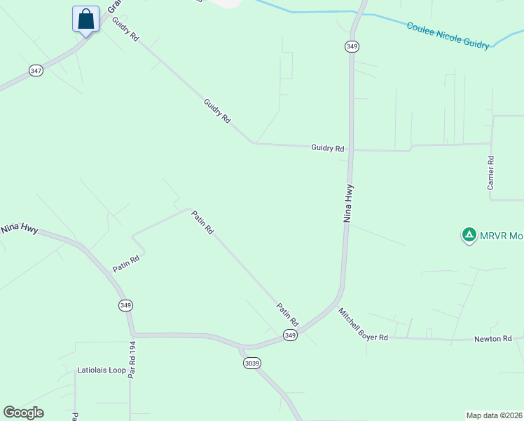 map of restaurants, bars, coffee shops, grocery stores, and more near 1139 Patin Road in Breaux Bridge