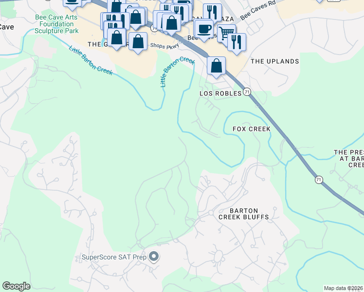 map of restaurants, bars, coffee shops, grocery stores, and more near 4608 Flameleaf Sumac Drive in Austin