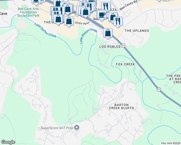 map of restaurants, bars, coffee shops, grocery stores, and more near 4608 Flameleaf Sumac Drive in Austin