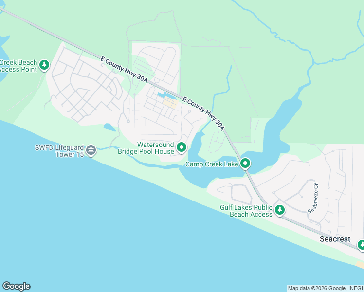 map of restaurants, bars, coffee shops, grocery stores, and more near 176 Tidal Bridge Way in Panama City Beach