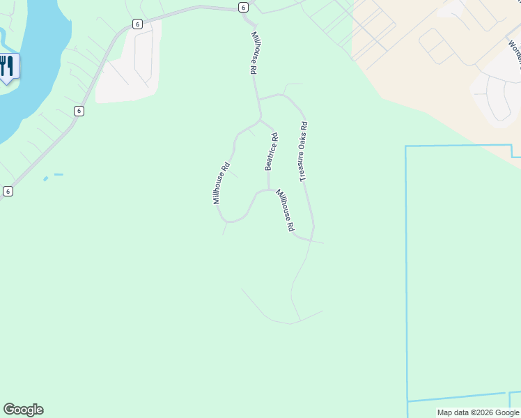 map of restaurants, bars, coffee shops, grocery stores, and more near 4715 Millhouse Road in Gulf Shores