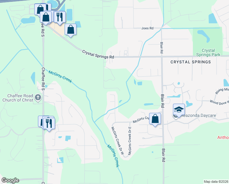 map of restaurants, bars, coffee shops, grocery stores, and more near 1123 Wild Azalea Drive in Jacksonville