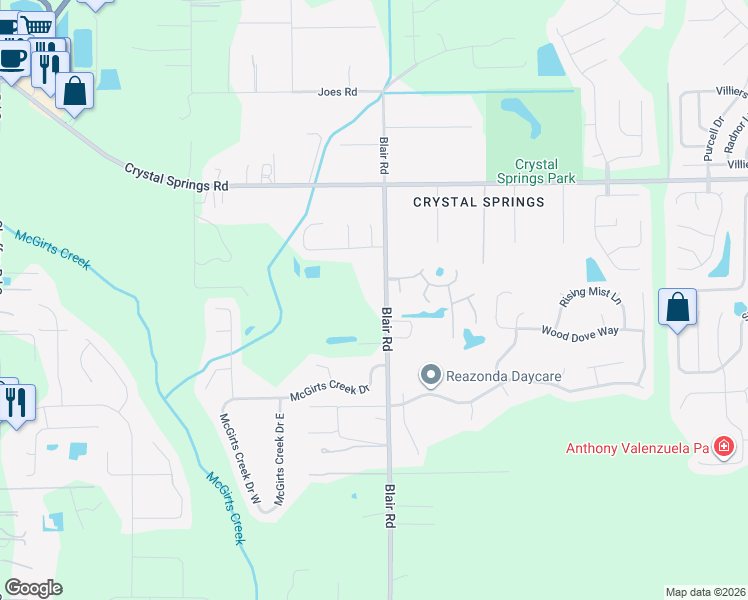 map of restaurants, bars, coffee shops, grocery stores, and more near 1140 Blair Road in Jacksonville