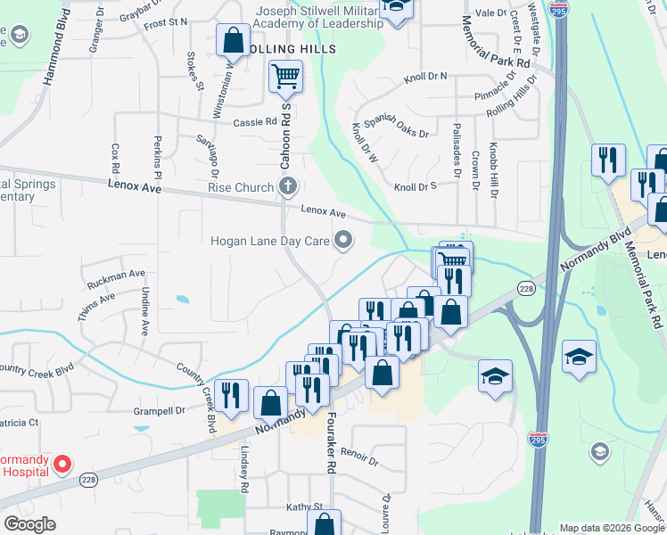map of restaurants, bars, coffee shops, grocery stores, and more near 8028 Hogan Cove Drive in Jacksonville