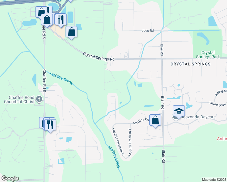 map of restaurants, bars, coffee shops, grocery stores, and more near 1123 Wild Azalea Drive in Jacksonville