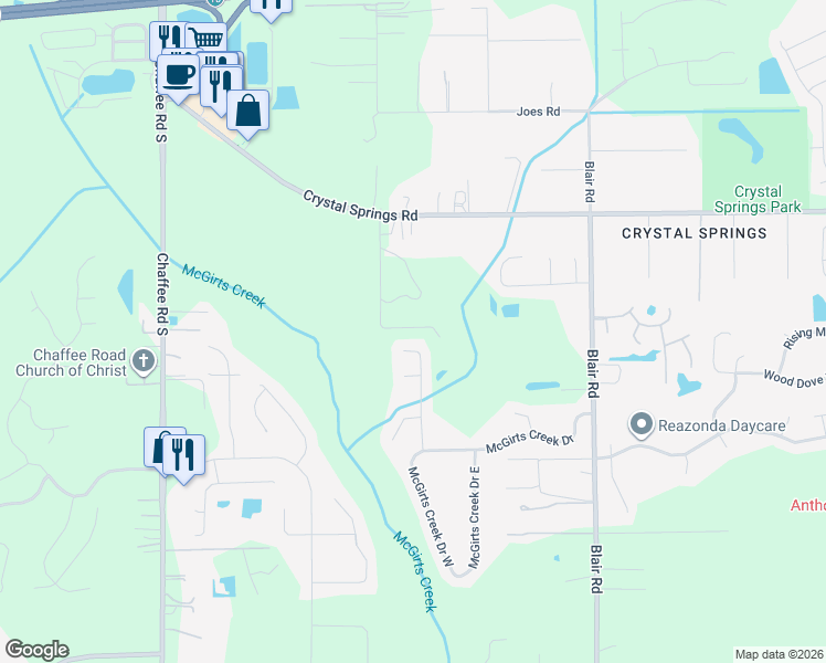 map of restaurants, bars, coffee shops, grocery stores, and more near 1123 Wild Azalea Drive in Jacksonville