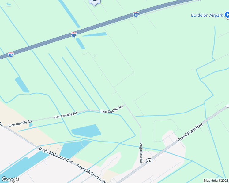 map of restaurants, bars, coffee shops, grocery stores, and more near 1177 Auguillard Road in Breaux Bridge