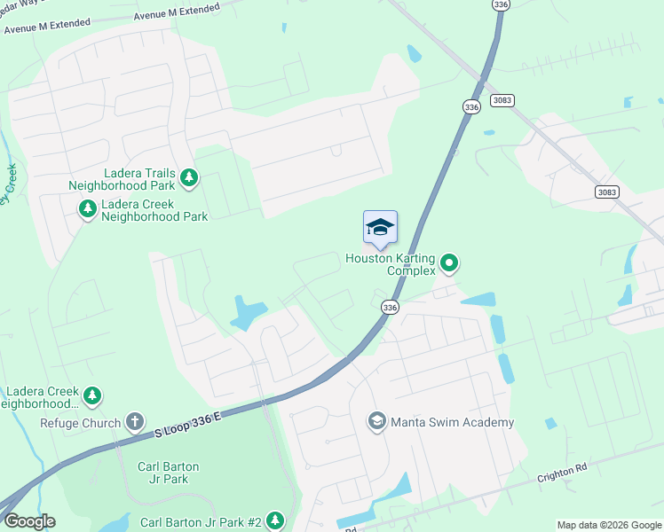 map of restaurants, bars, coffee shops, grocery stores, and more near 3131 Red Buckeye Lane in Conroe