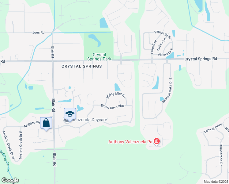 map of restaurants, bars, coffee shops, grocery stores, and more near 10181 Rising Mist Lane in Jacksonville