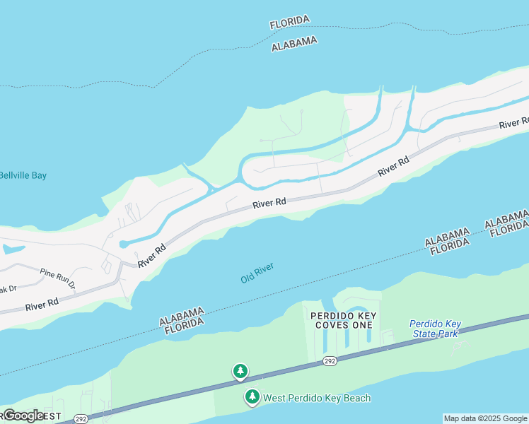 map of restaurants, bars, coffee shops, grocery stores, and more near 32212 River Rd in Orange Beach