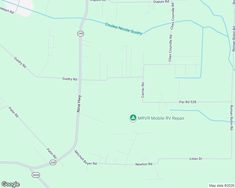 map of restaurants, bars, coffee shops, grocery stores, and more near 1291 Ches Courville Road in Breaux Bridge