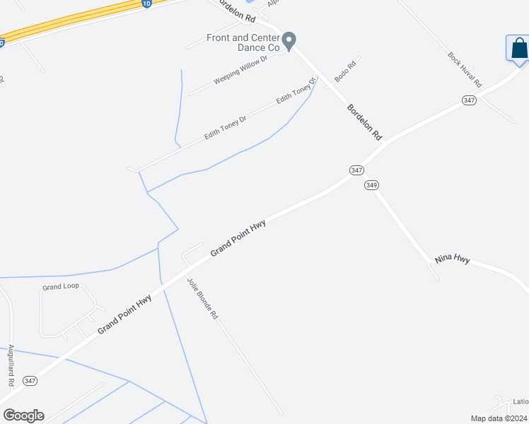 map of restaurants, bars, coffee shops, grocery stores, and more near 3350 Grand Point Highway in Breaux Bridge