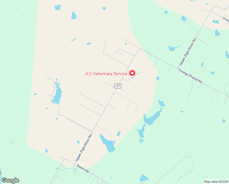 map of restaurants, bars, coffee shops, grocery stores, and more near 963 Upper Elgin River Road in Elgin