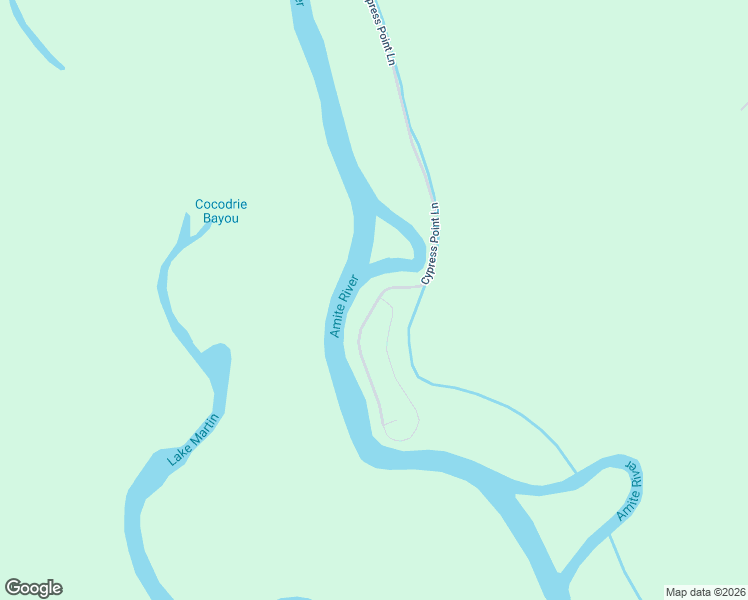 map of restaurants, bars, coffee shops, grocery stores, and more near 15975 Cypress Point Lane in French Settlement