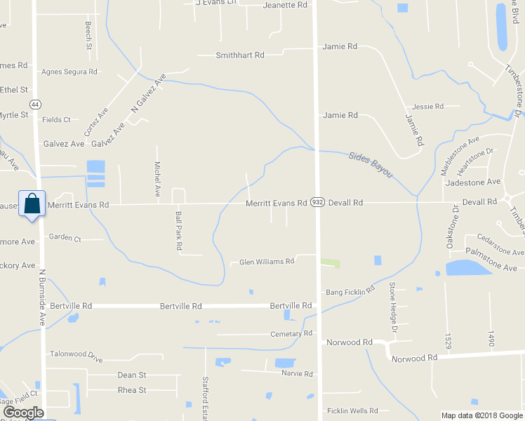 map of restaurants, bars, coffee shops, grocery stores, and more near 41433 Merritt Evans Road in Prairieville